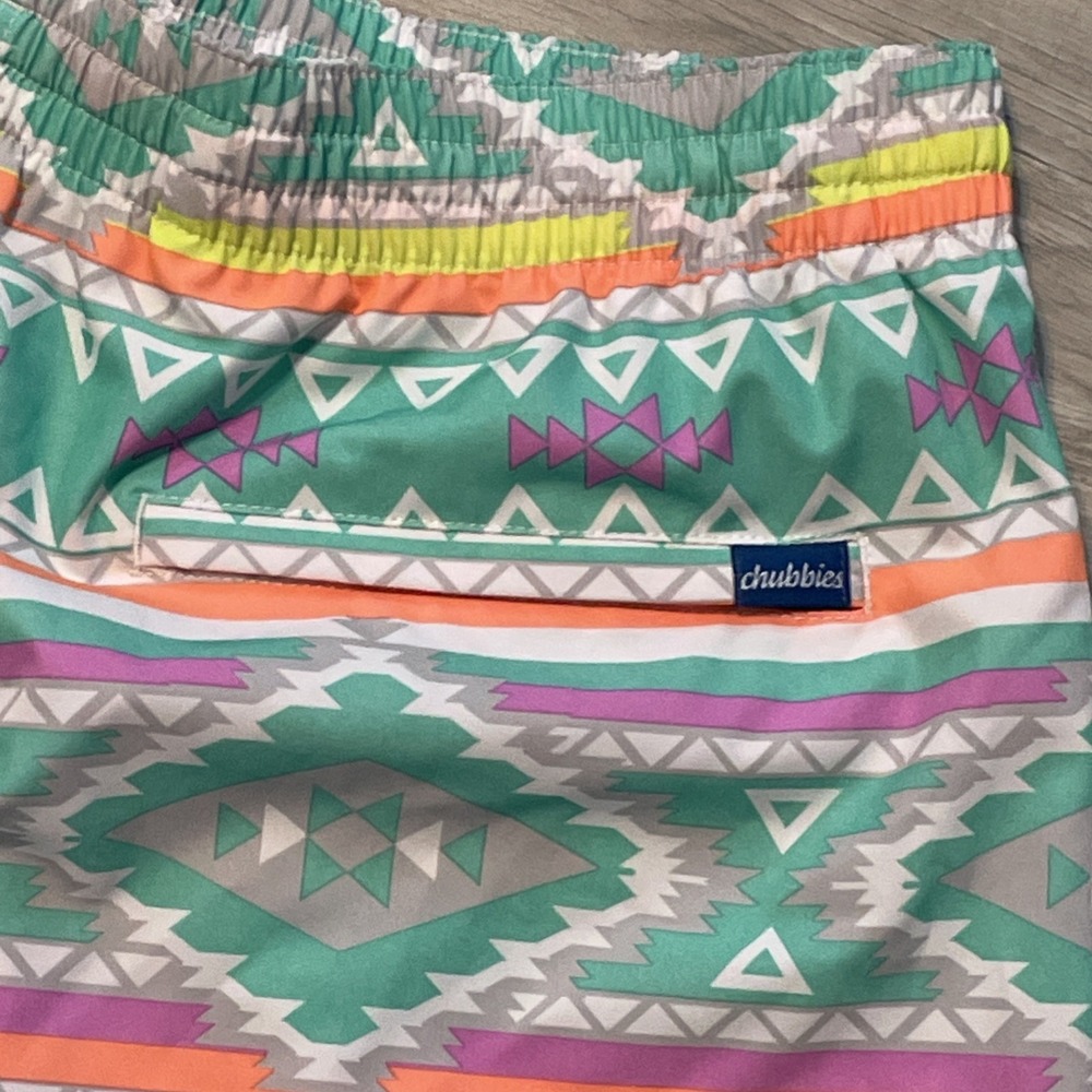 Chubbies Aztec Pattern Swim Trunks - Picture 3 of 7